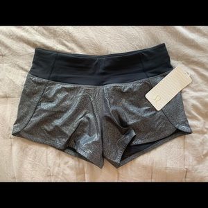 NTW Lululemon Run Times Short II - Metallic Size 6
